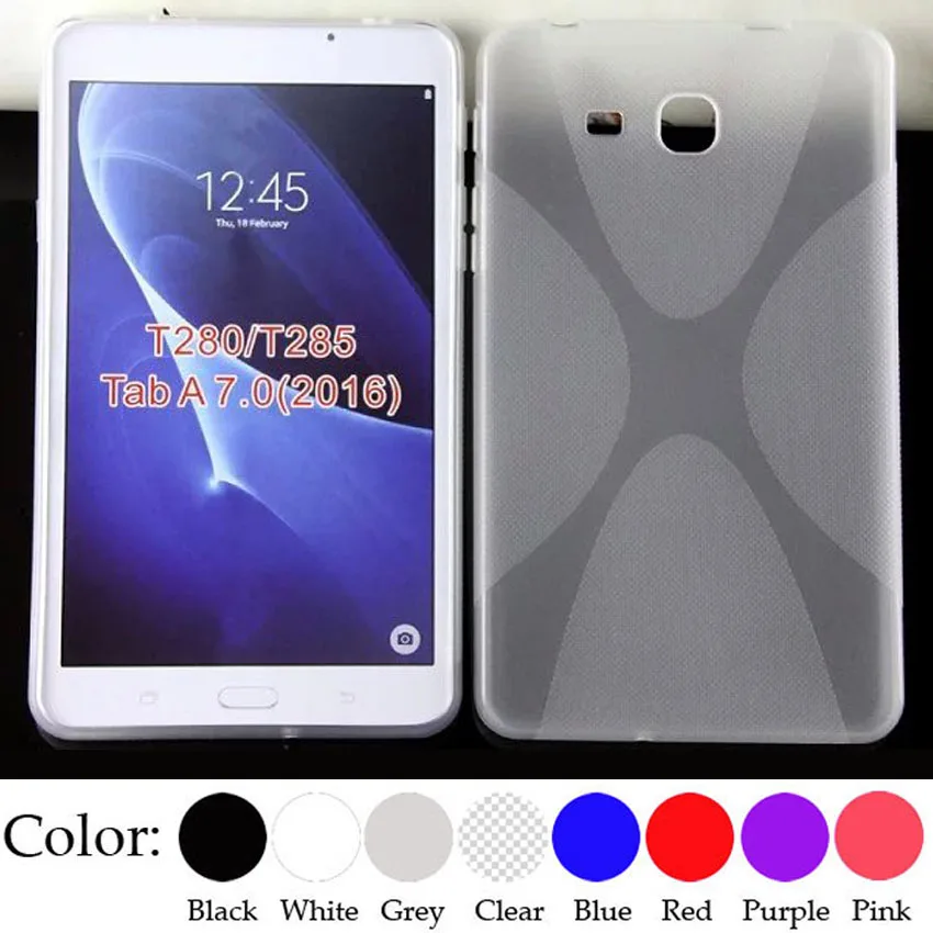 X Line Чехол из ТПУ мягкий силиконовый гелевый для samsung Galaxy Tab A 7 0 T280 T285 2016 edition|tab cover|tab