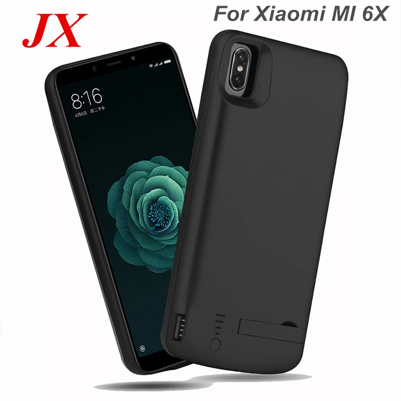 6000 мАч для Xiaomi MI 6X чехол аккумулятора подставка смартфона умный внешний