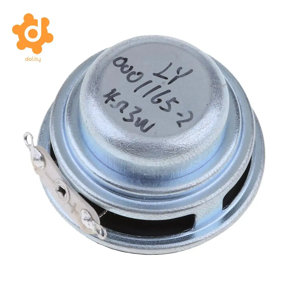 36mm 4Ohm 3W Full Range Audio Speaker Round Loudspeaker 16 Coil Rubber Edge
