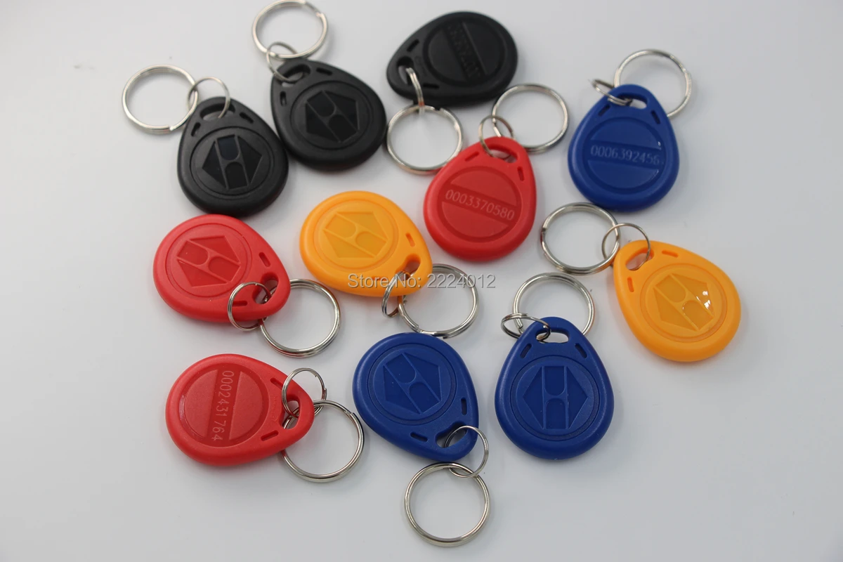 125 кГц EM4100 TK4100 Бесконтактный RFID ID маркер брелок для ключей Брелоки контроля