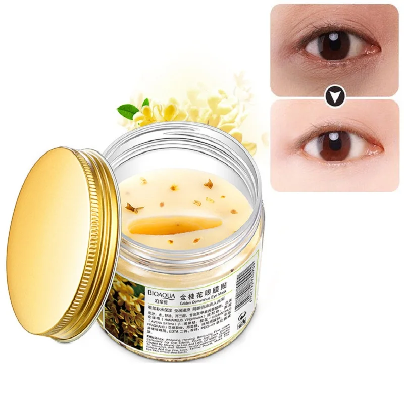 

BIOAQUA 80 pcs/ bottle Gold Osmanthus women eye mask protein sleep face care For Hydration Go eye bags Eye wrinkles