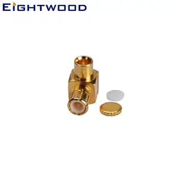 Eightwood MCX Штекерный разъем припойный RF коаксиальный разъем адаптера для полужесткая. 086 ''RG405 кабель
