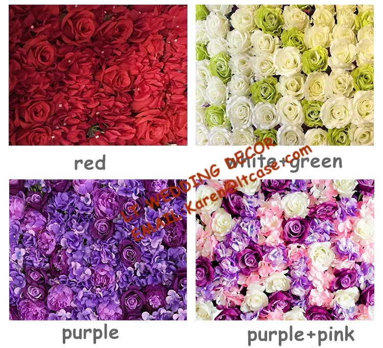 Rose and hydrangea wedding flower wall  (8)