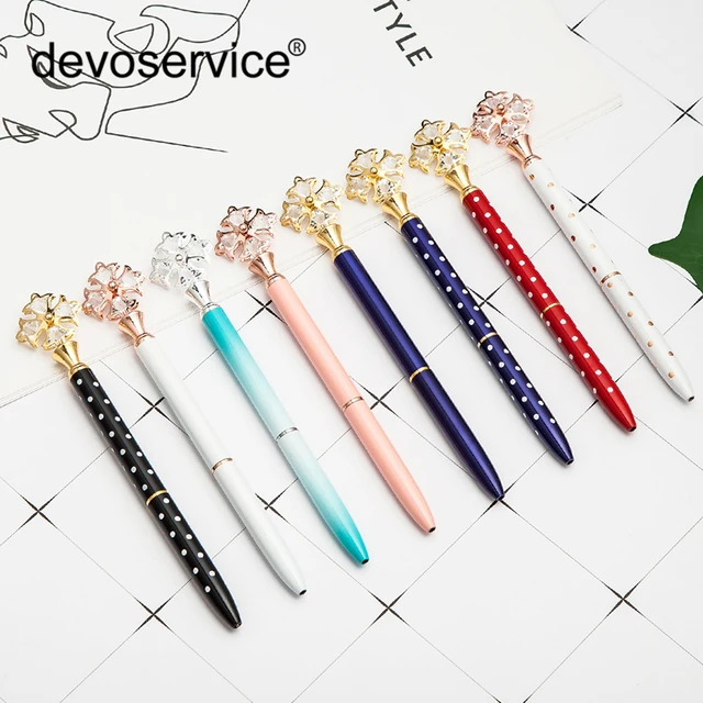 Crystal Pen Diamond Metal Pens  Ballpoint Pen Rhinestone - Diamond Metal  Ballpoint - Aliexpress