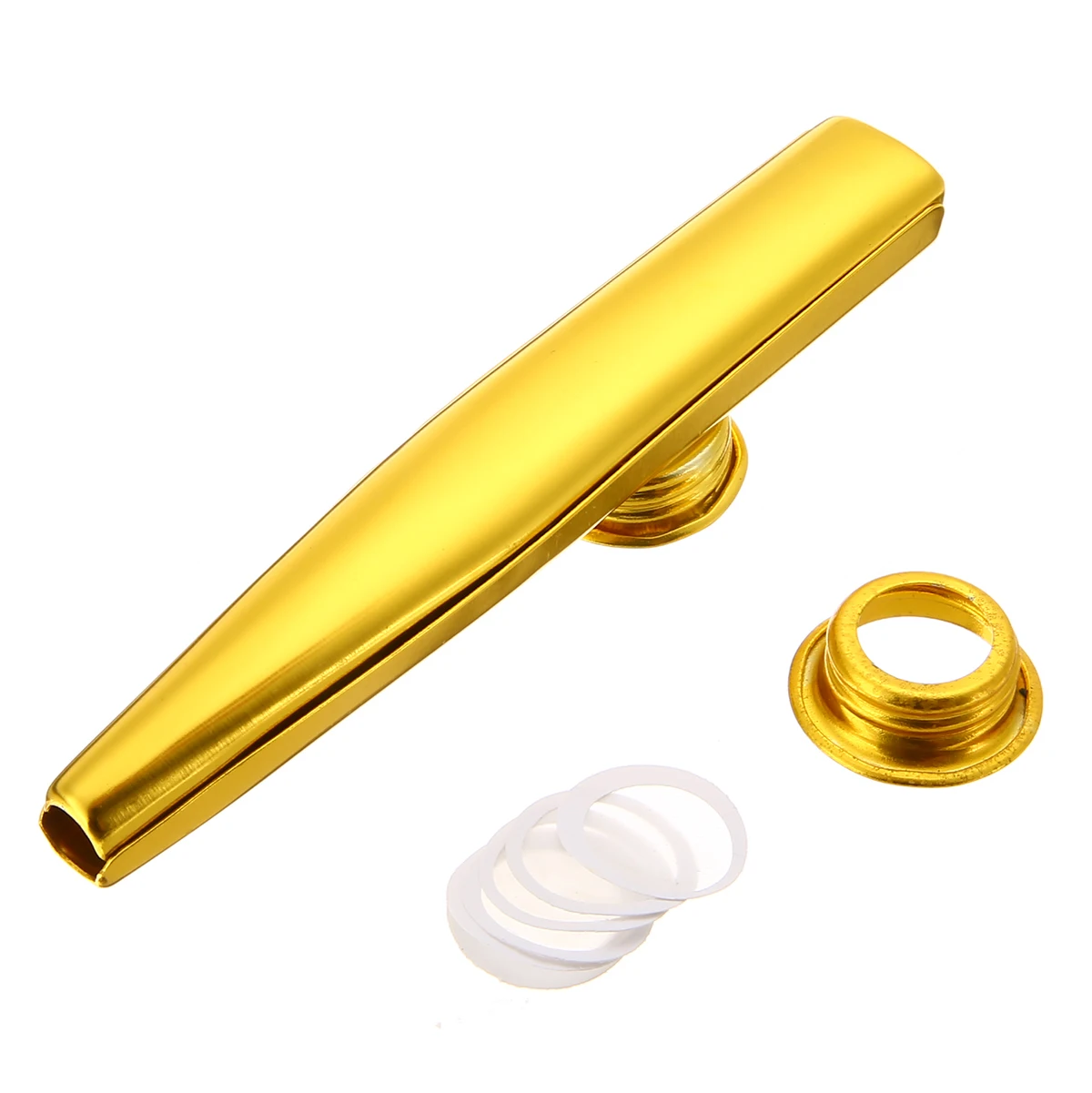 1 шт. металлический казу с 6 Kazoo диафрагма для флейты рот флейта гармоника