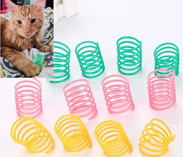 usd0.39/pc Pet Wide Durable Heavy Gauge Plastic Colorful Springs Cat