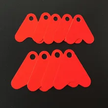 1000 шт. приманка для рыбалки Luya блесток Аксессуары Красное сердце Часть 16 мм 21 мм дорожная Азия приманка железные Аксессуары Красное сердце s