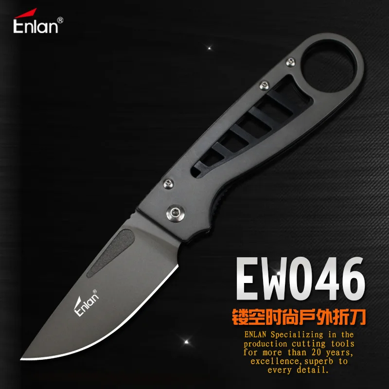 ENLAN EW046 8Cr13Mov лезвие, с алюминиевой ручкой складной нож для походов и охоты кемпинга выживания EDC нож резка «сделай сам» тактический инструмент