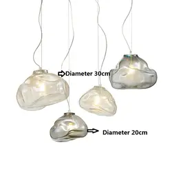 2019 Postmode подвесной светильник неправильной формы стеклянный светильники suspendus обеденная Ресторан Бар Кухня Лофт lampara nordica colgante