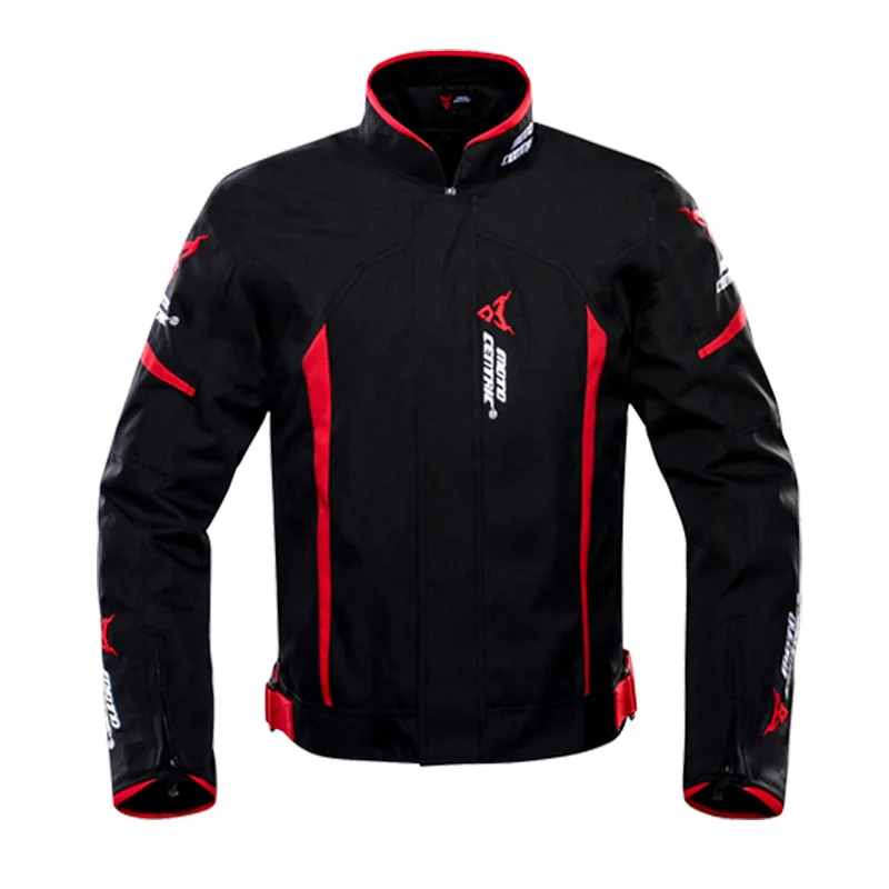 MOTOCENTRIC, водонепроницаемая мотоциклетная куртка, байкерская куртка+ штаны, гоночная мотоциклетная одежда, Байкерский костюм для 4 сезона - Цвет: 1702-Red Jacket