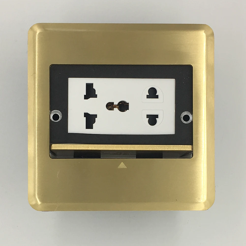 

High Quality All Copper Panel Universal Floor Socket Electrical Outlet