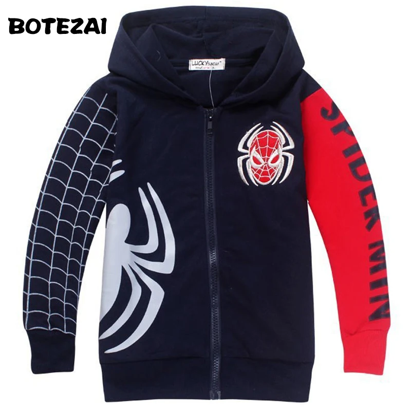 Retail 2017 Spring Autumn Children's Coat boys Spiderman embroidered hoodie jackets Kids cartoon Clothes baby outerwear Retail 2017 Spring Autumn Children's Coat boys Spiderman embroidered hoodie jackets Kids cartoon Clothes baby outerwear