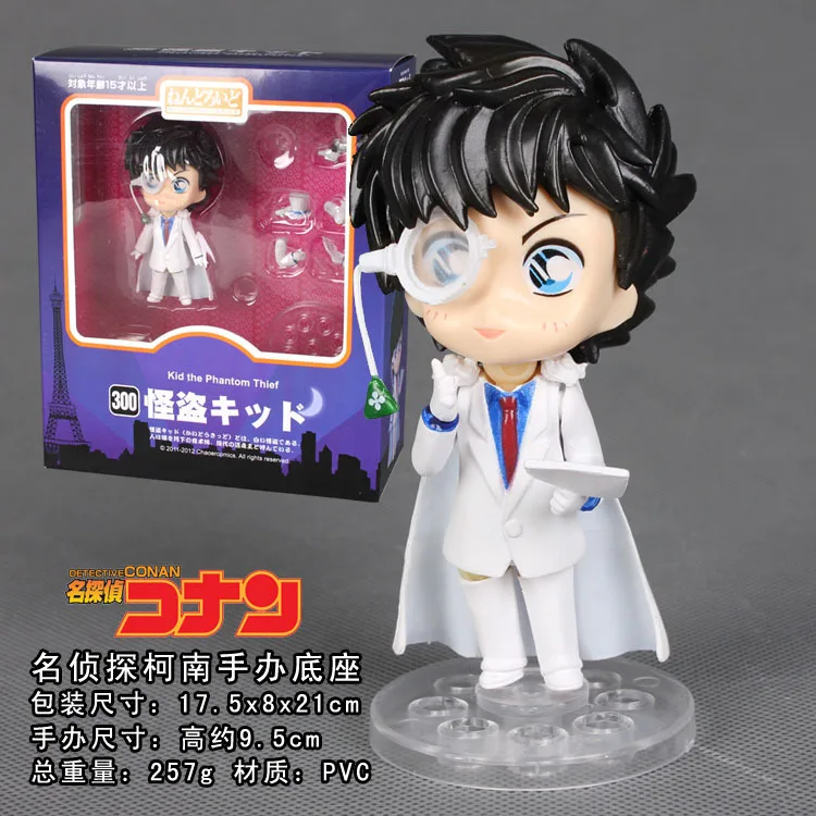 Free Shipping Cute Nendoroid 4&quot Detective Conan Kaito Kid the Phantom Thief PVC Action Figure Collection Model Toy #300 MNFG024 | Игрушки