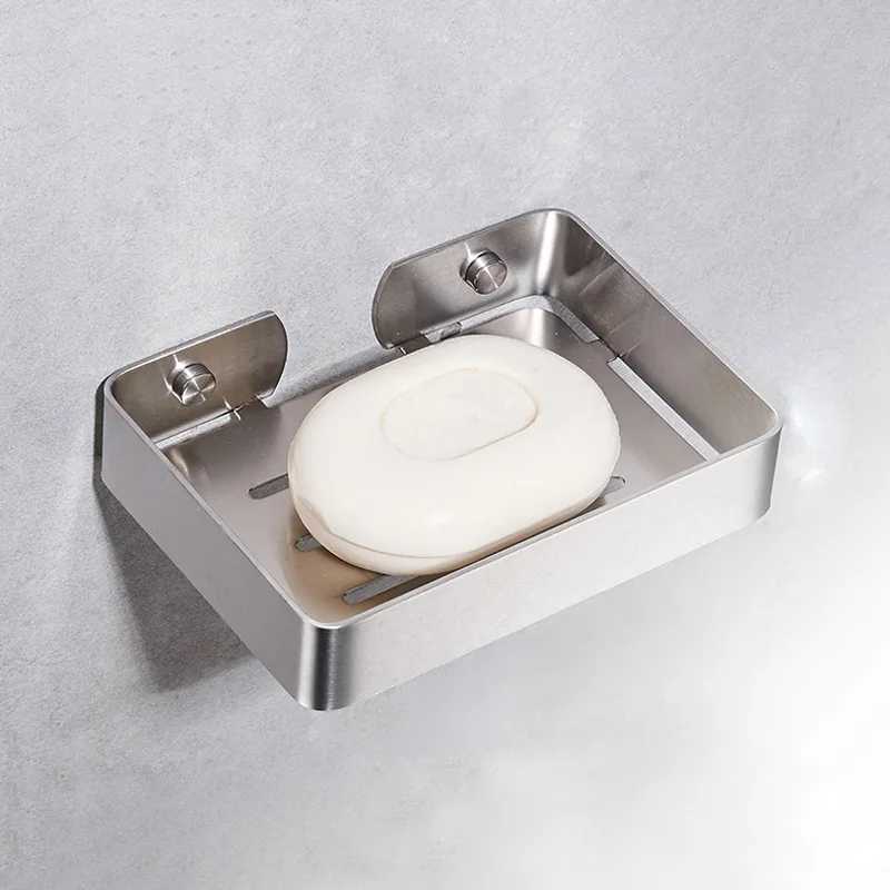 Gold 304 stainless steel soap rack free nail storage soap holder creative hanging soap drain shelves bathroom organizer Gold 304 stainless steel soap rack free nail storage soap holder creative hanging soap drain shelves bathroom organizer