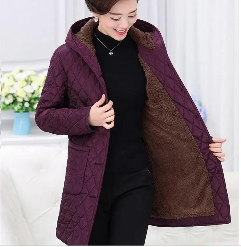 

Jackets Free shipping 2015 new women's winter coat jacket coat fashion hooded cotton jacket Mom nedan coats 999