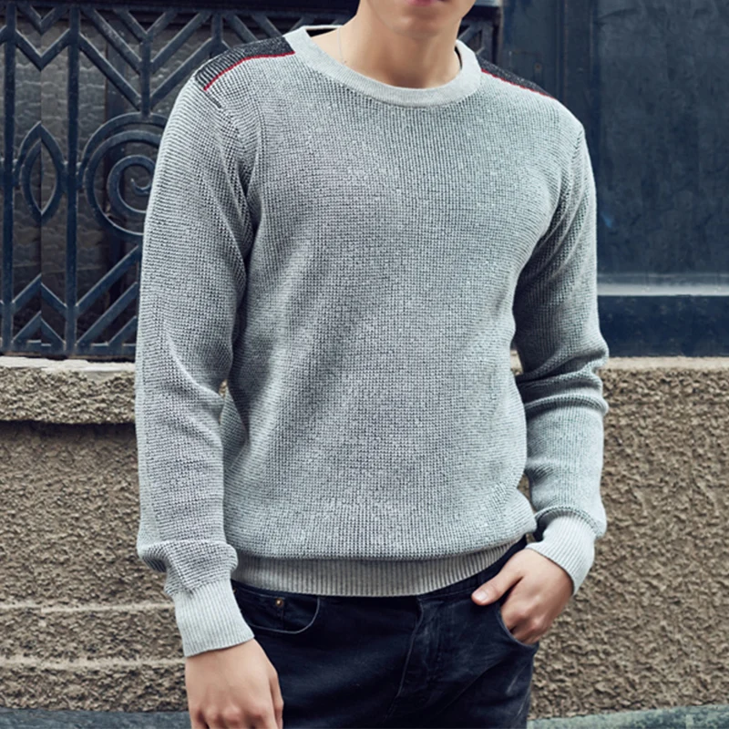 cou hui Hommes À Décontracté Longues Coton Pulls Solide Chandails O Style Vêtements 2017 red Manches Hei Mode blan Tricot Bouton Fit Chandail Nouvelle vWX1p