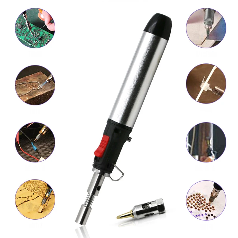 Portable Cordless Solder Iron Gas Soldering Iron Flame Butane Heat Gun