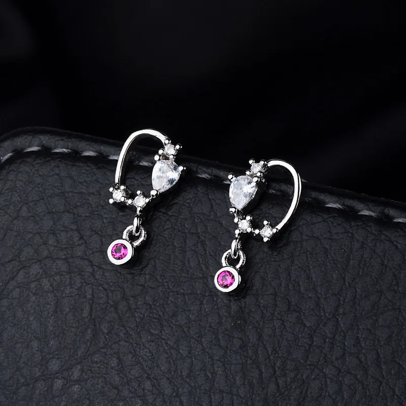 Круглые серьги из циркония ювелирные изделия и аксессуары модные