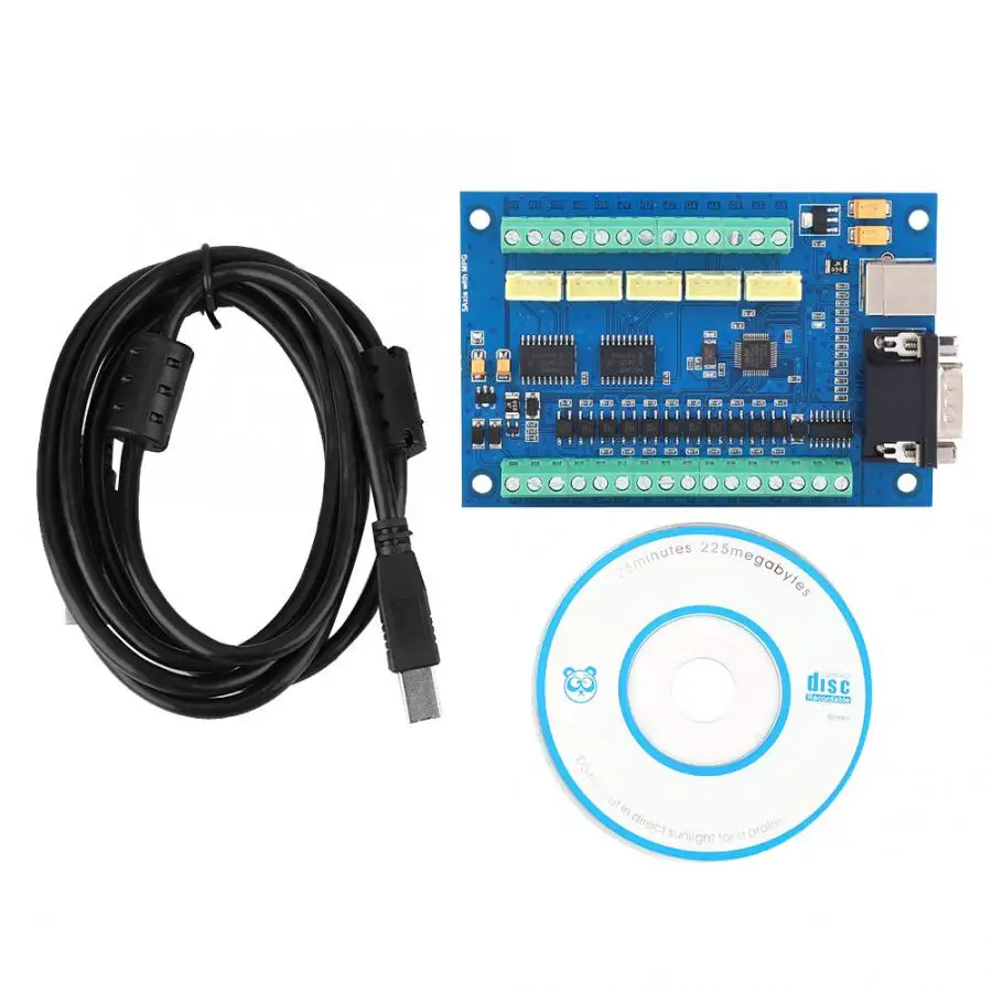 12 24V MACH3 USB 5 Ось 100 кГц контроллер движения плата для гравировки с ЧПУ|Драйвер