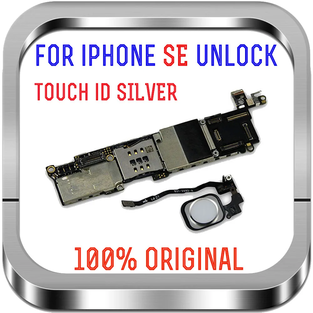 Разблокированная материнская плата для iphone SE 16 ГБ/32 ГБ/64 ГБ с логической платой