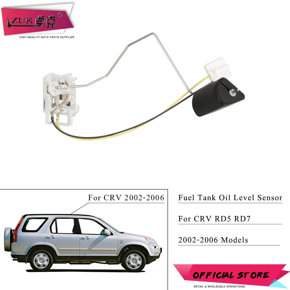 

ZUK Fuel Tank Meter Oil Lever Sensor Fuel Gage Float Level Sending Unit For HONDA CRV 2002-2004 RD5 RD7 2.0L 2.4L 17630-S9A-013