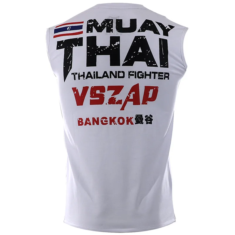 Боксерская футболка VSZAP Мужская бойцов MMA тренажерный зал кикбоксинг муай тай