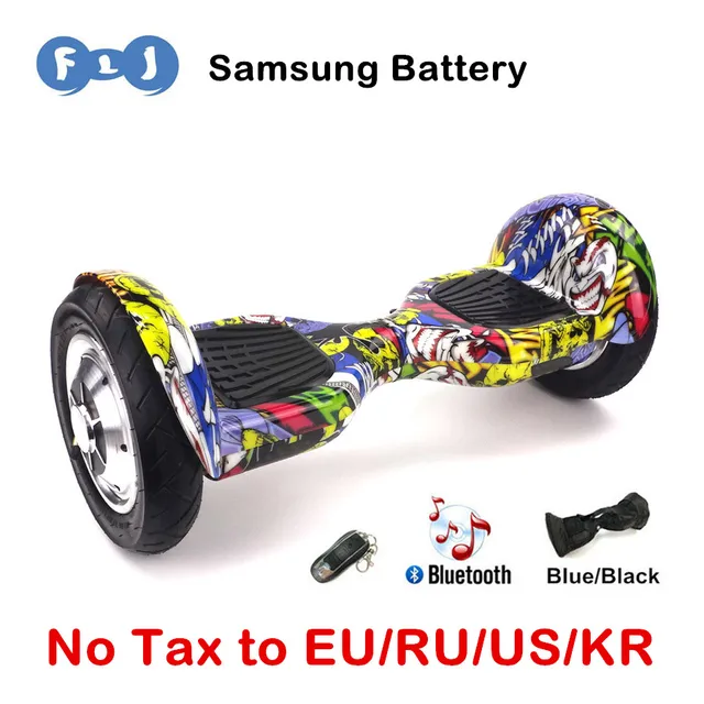 FLJ 10 дюймов Hoverbaord Samsung батареи Электрический балансируя Скутер для Взрослых Детей скейтборд 10 колеса 700 Вт Hoverboard UL2272