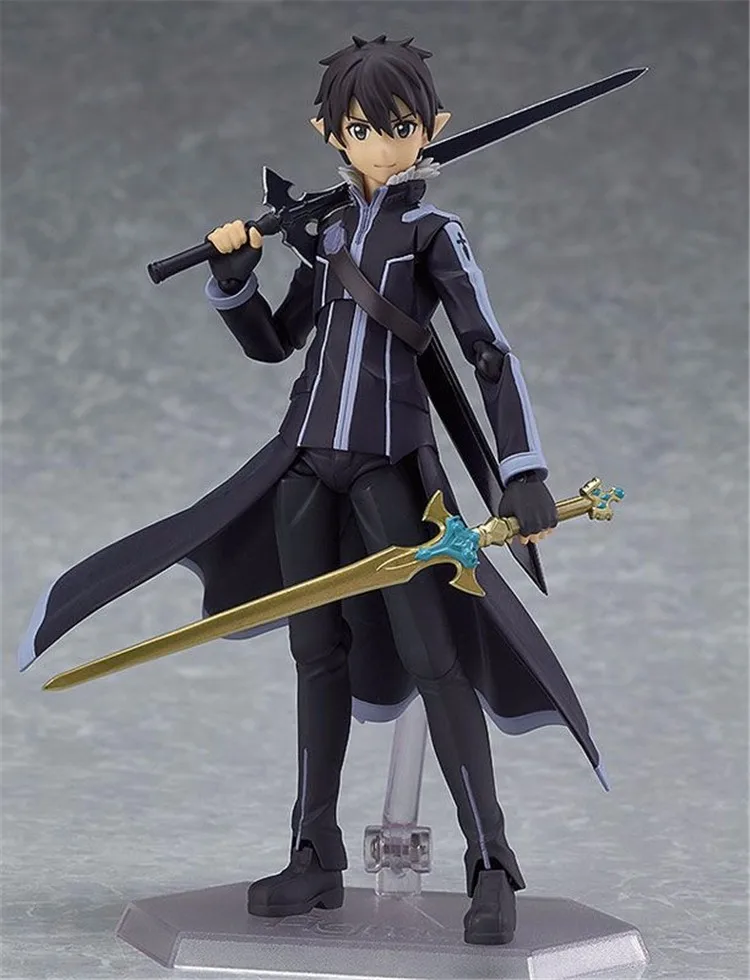 Аниме Sword Art Online Figma 289 Kirigaya Kazuto Kirito Figma 264 Yuki Asuna Figma 314 LEAFA ПВХ Фигурки игрушки куклы 15 см