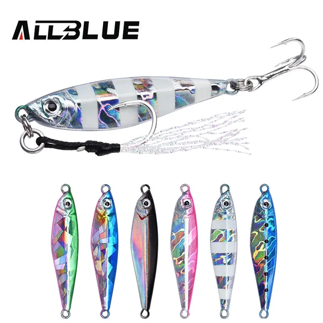 US $3.37 ALLBLUE ALADDIN Mini Metal Cast Jig 10G 15G Micro Shore Casting Jigging Lead Fish Sea Bass Fishing 