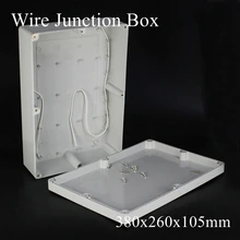 380x260x105 мм ABS IP65 водонепроницаемая Пластиковая распределительная коробка для проводов распределительный футляр для проекта корпус Электронный Терминал инструмент