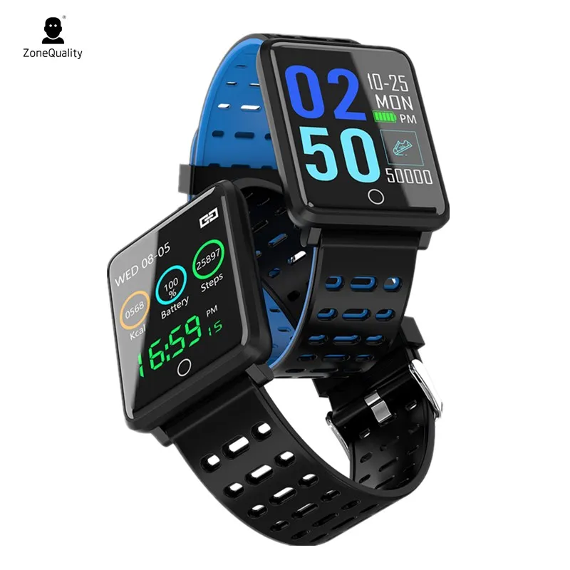 

F3S Smart Bracelet 1.44" Color Screen Heart Rate Blood Pressure Monitoring GPS Track Movement IP68 Waterproof Health Smart Watch