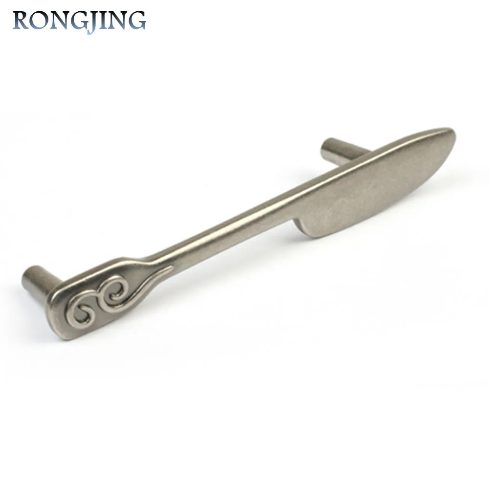 Antique Silver 96mm Spoon Fork Knife Kitchen Cabinet Handles 2