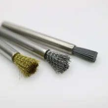 

Dental lab Product Denture cleaning Brass Wires/Fiber with SiC/Curved Steel Wire Brush Polishing Dust Cleaning Brushes By Hand