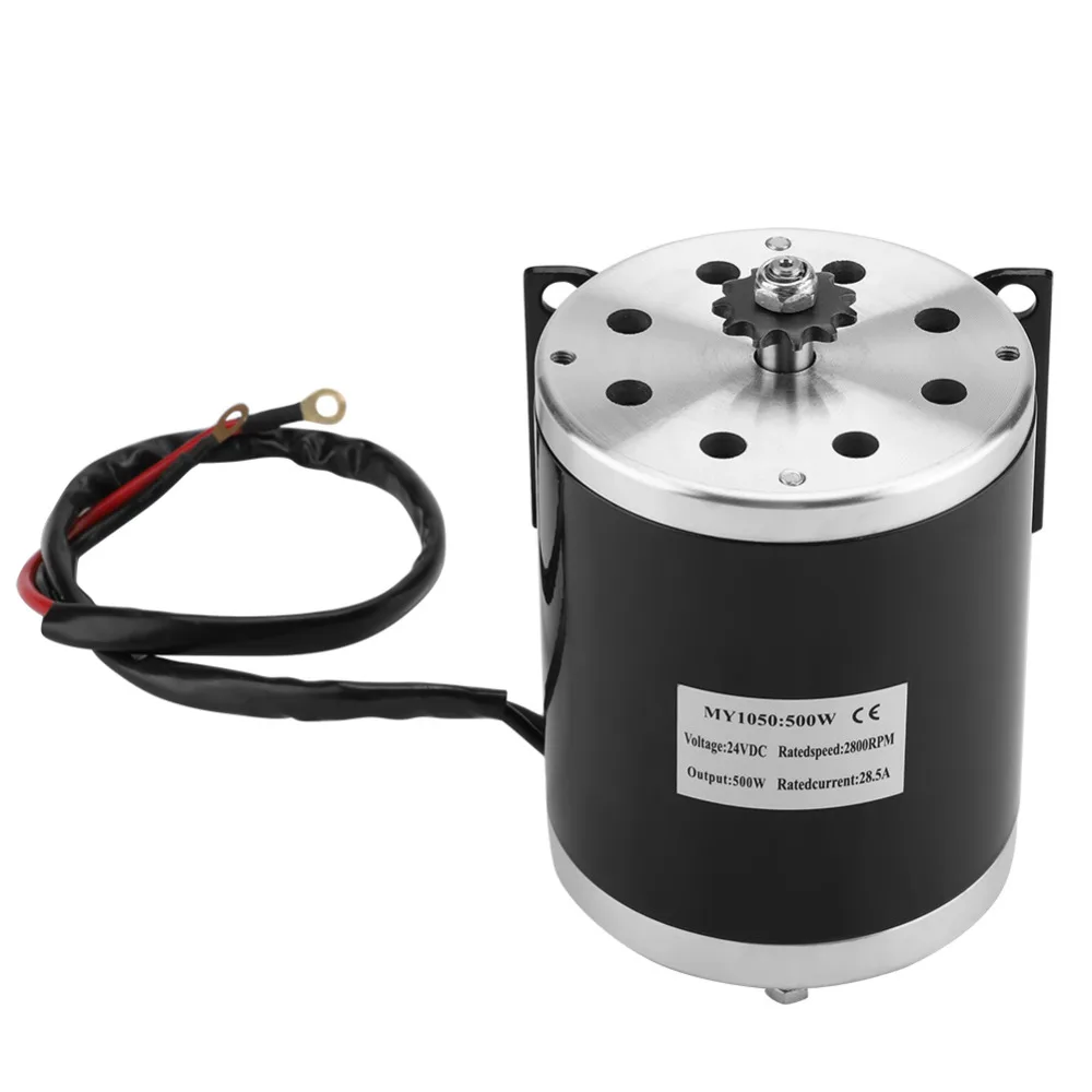 

2800rpm 500W DC 24V Electric Brushed Motor DC Motor with Bracket for DIY Electric Scooter