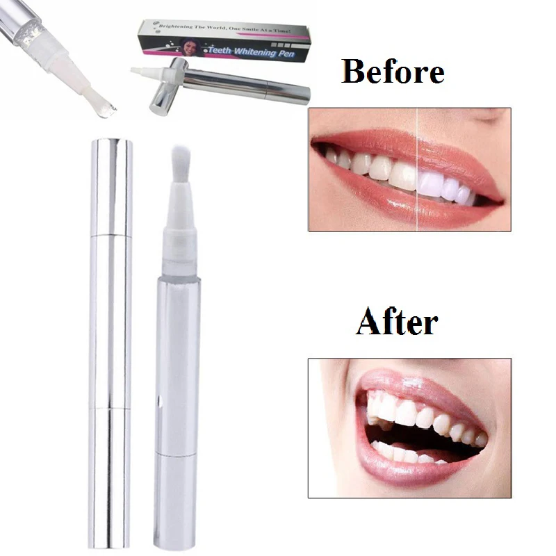 

Hot 1Pc Bright White Teeth Whitening Pen Tooth Gel Tooth Bleach Gel Whitener Remove Stains Oral Hygene Bleaching Kit Dental Care