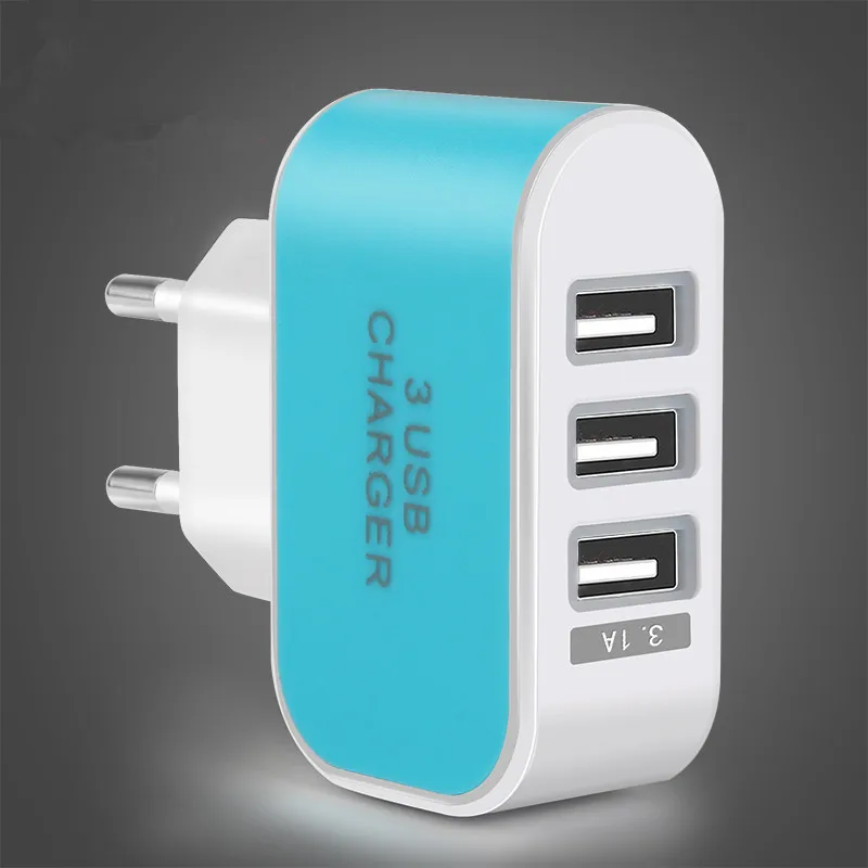 Быстрое Зарядное Устройство 5 В 3.1A 3 Порта ЕС Подключите USB AC Стены Зарядное Устройство адаптер Для Samsung Galaxy S5 S4 S3 S2 Note 4 Для Apple iPhones
