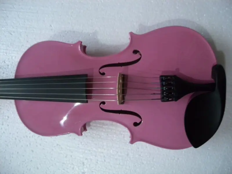 

5 String 4/4 3/4 New Electric Acoustic Violin Pink #1