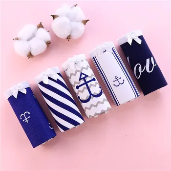 

5pcs White Black Women Panties Cotton Underwear Simple Print Ladies Underpants Female Sexy Lingerie Gril Briefs Women's Panty