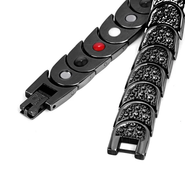 HTB1x20mKVXXXXXNXpXXq6xXFXXXR - Rainso Titanium Bracelet for Men 4 Elements Health Magnetic Bracelets&Bangles Black Squamiform Design Men's Jewelry OTB-768BFIR
