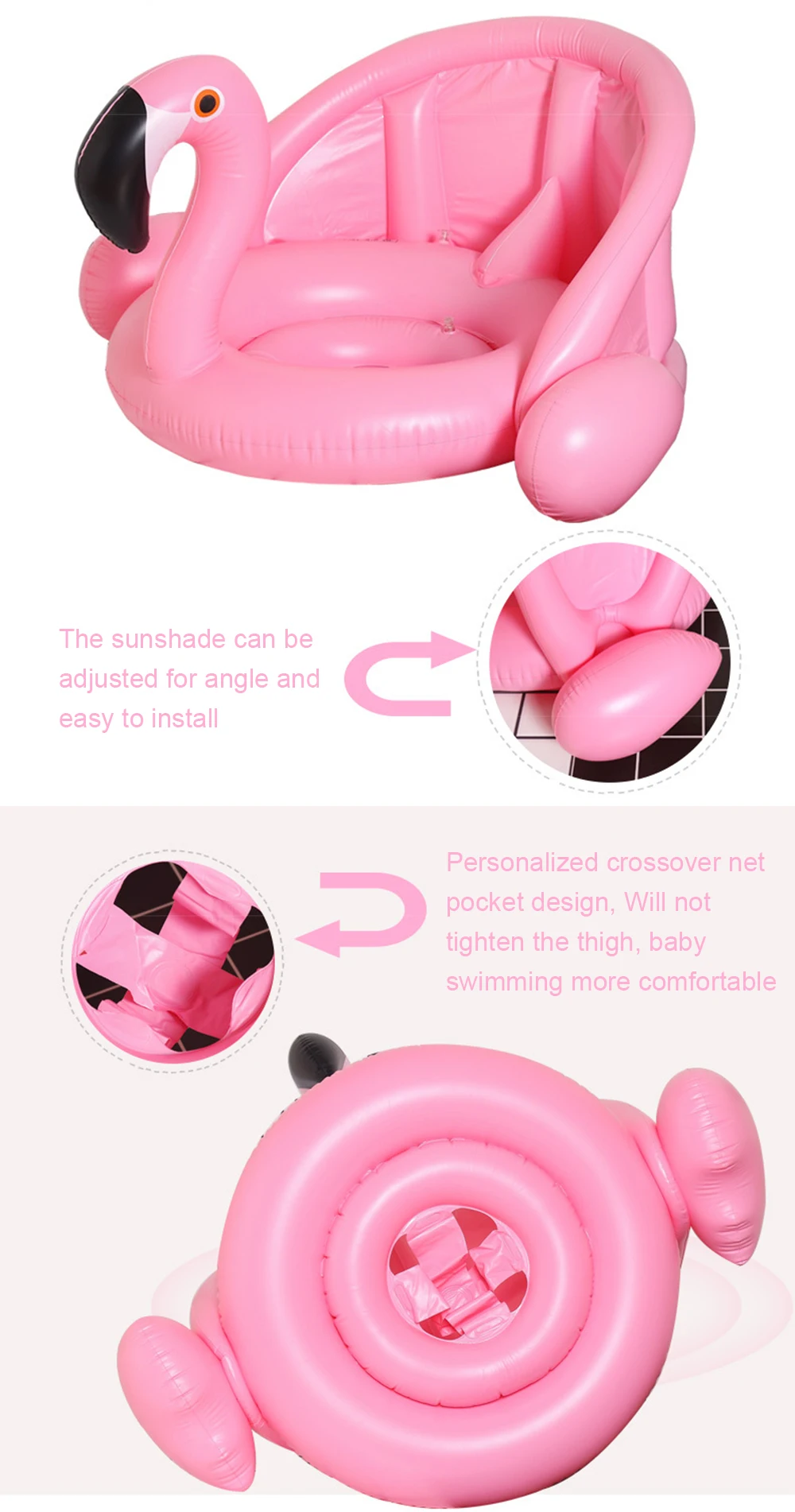Flamingo Swan Надувные кольца для плавания Детские игрушки Сиденья Надувные летние водные развлечения Поплавковый бассейн