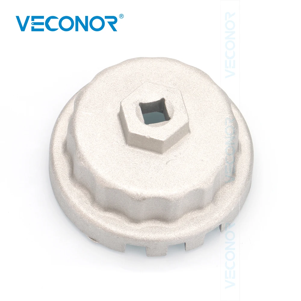 

VECONOR Oil Filter Wrench Cap Housing Tool Remover 64.5mm 14 Flutes For Toyota Lexus