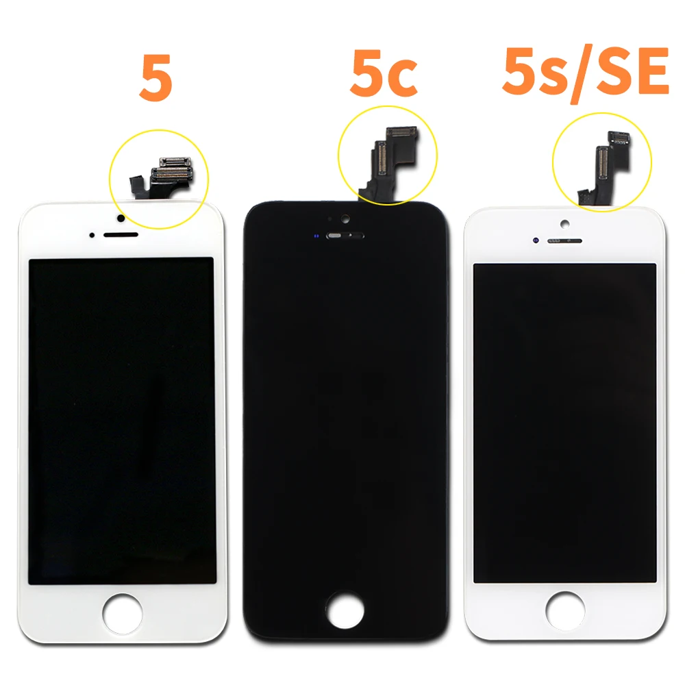 AAA +++ качественный ЖК дисплей для iPhone 5 5S 5C модуль с сенсорным дигитайзером в сборе