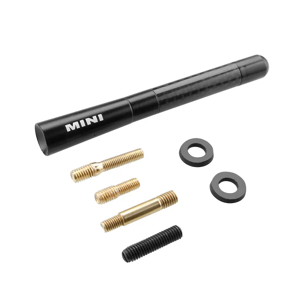 

1PC Car Antenna Auto Carbon Fiber Mini Sports Style Short Aerial Antenna Black For Mini Cooper All Model