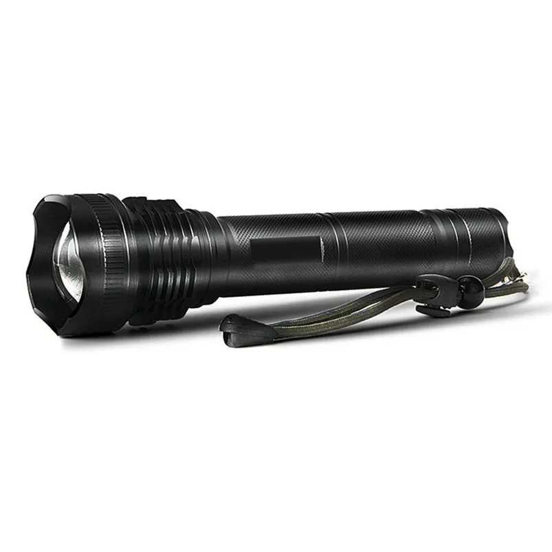 2500LM Lampe Torche XHP50 LED Flashlight Super Power Zoomable Hunting Torch 5 Modes Cool White Light 26650 Zaklamp 40MAY808