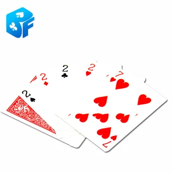 

Free shipping magic card Point changing two to seven seven to two magic tricks