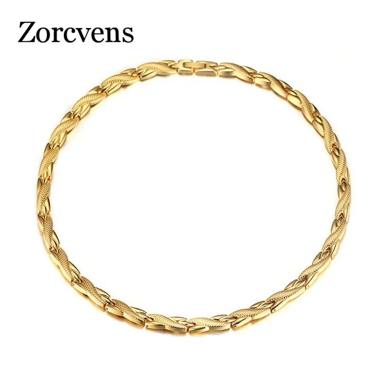

LETAPI Punk Stainless Steel Women Choker Necklaces & Pendants Adjustable Size Gold-color Party Jewelry
