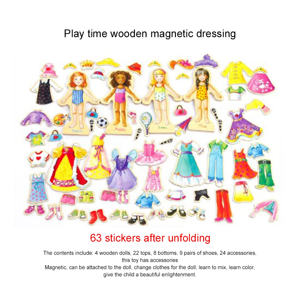 magnetic dress up doll