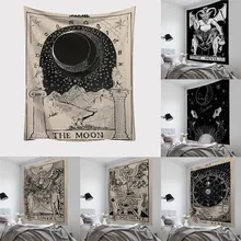 Карты Таро гобелен в стиле бохо настенная подвесная Астрология divination покрывало пляжный домашний коврик для гостиной текстильная ткань художественное украшение