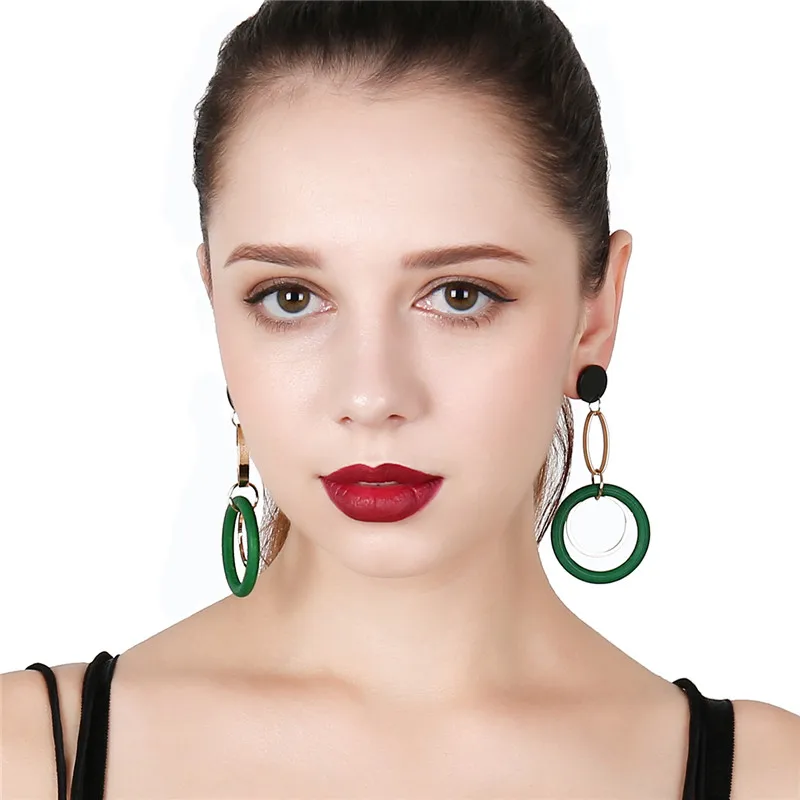 Серьги универсальные модный стиль Мода Круг aretes де mujer modernos 2018 кисточкой серьги