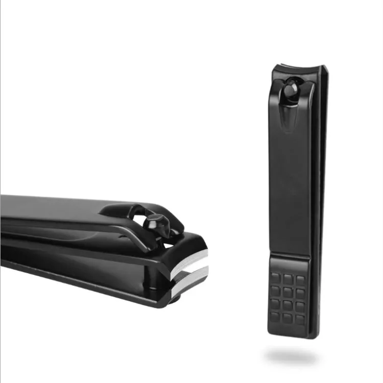 Jual Hitam Stainless Steel Nail Clipper Cutter Manicure Profesional Pemangkas Kualitas Tinggi Toe Nail Clippers Pisau